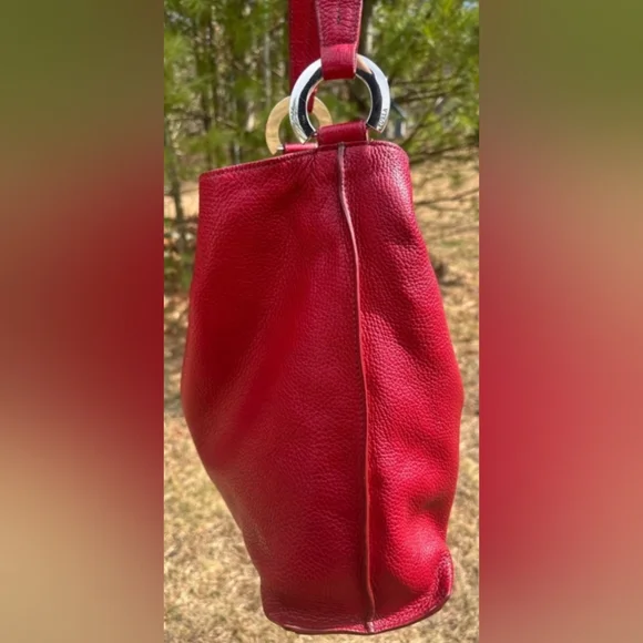 Furla Pebbled Leather Hobo Shoulder Bag - Picture 6 of 8